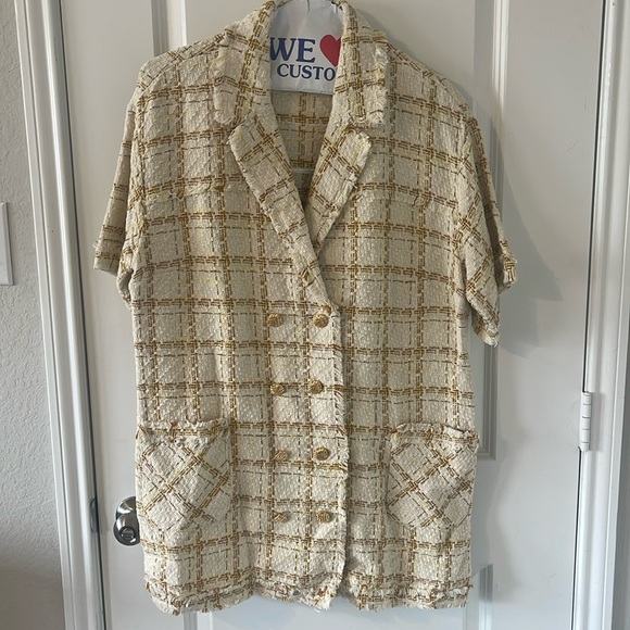 Zara Short Sleeve Blazer - Picture 1 of 6